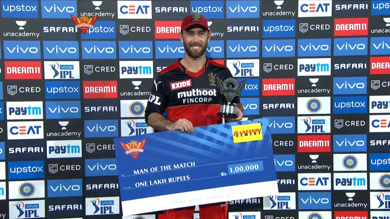 M06: SRH vs RCB – Man of the Match – Glenn Maxwell