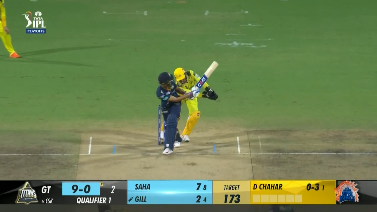 Q1: GT vs CSK – Shubman Gill Six