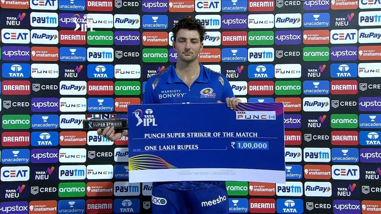 M65: MI vs SRH – Punch Super Striker Of The Match – Tim David