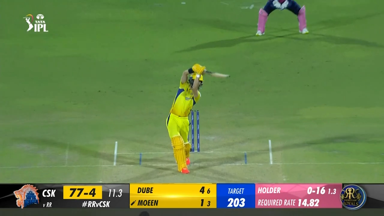 M37: RR vs CSK – Moeen Ali Six