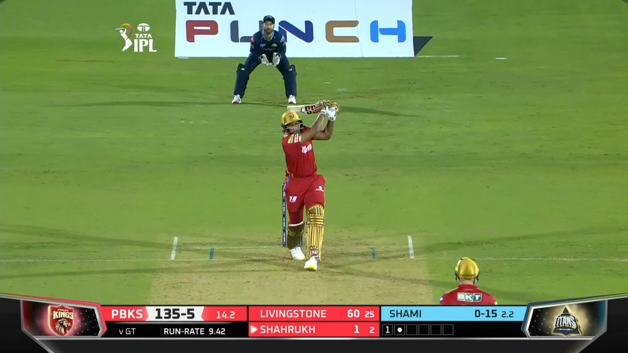 M16: PBKS vs GT – Shahrukh Khan Six background