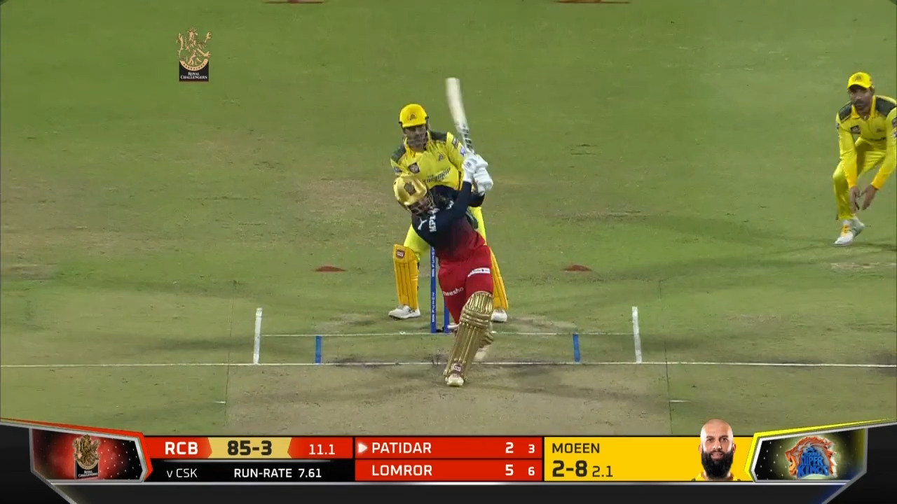 M49: RCB vs CSK – Rajat Patidar Six