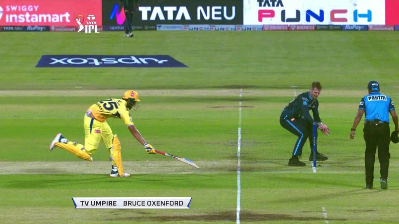 M29: GT vs CSK – Shivam Dube Wicket poster - similar to M25: MI vs RCB – Faf Du Plessis Six