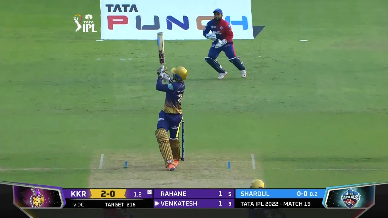 M19: KKR vs DC – Venkatesh Iyer Six background