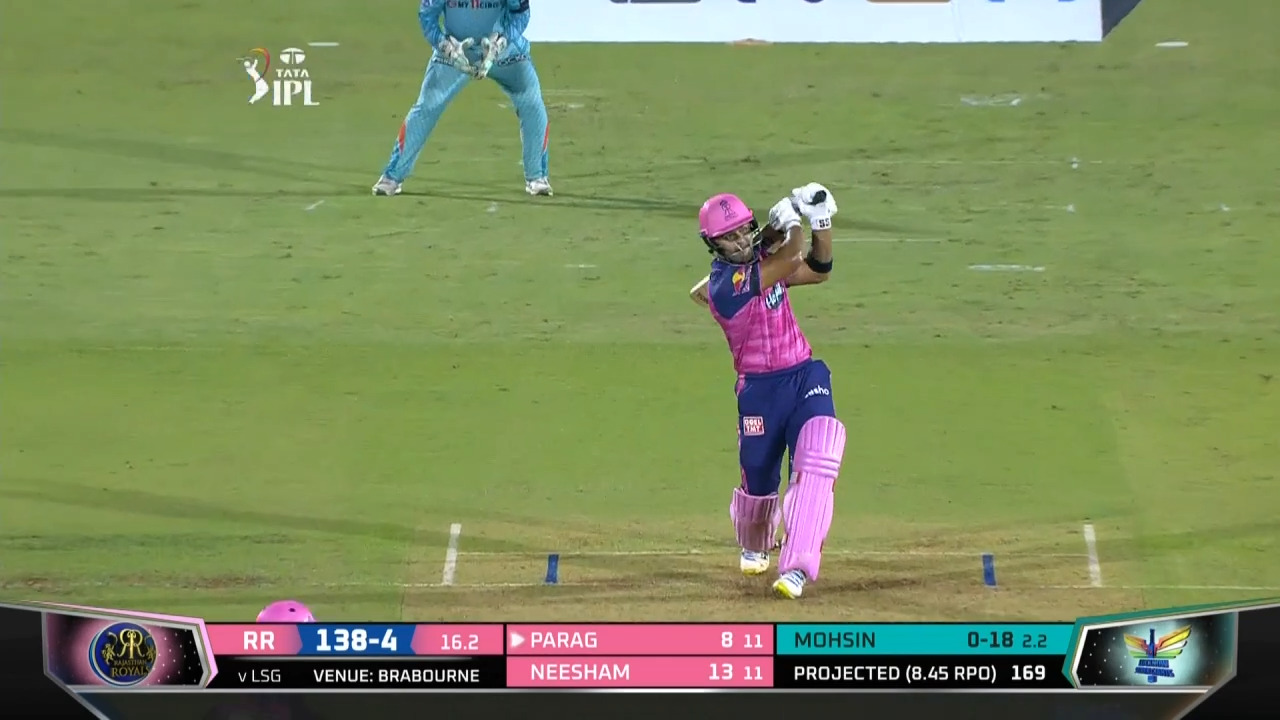 M63: LSG vs RR – Riyan Parag Six