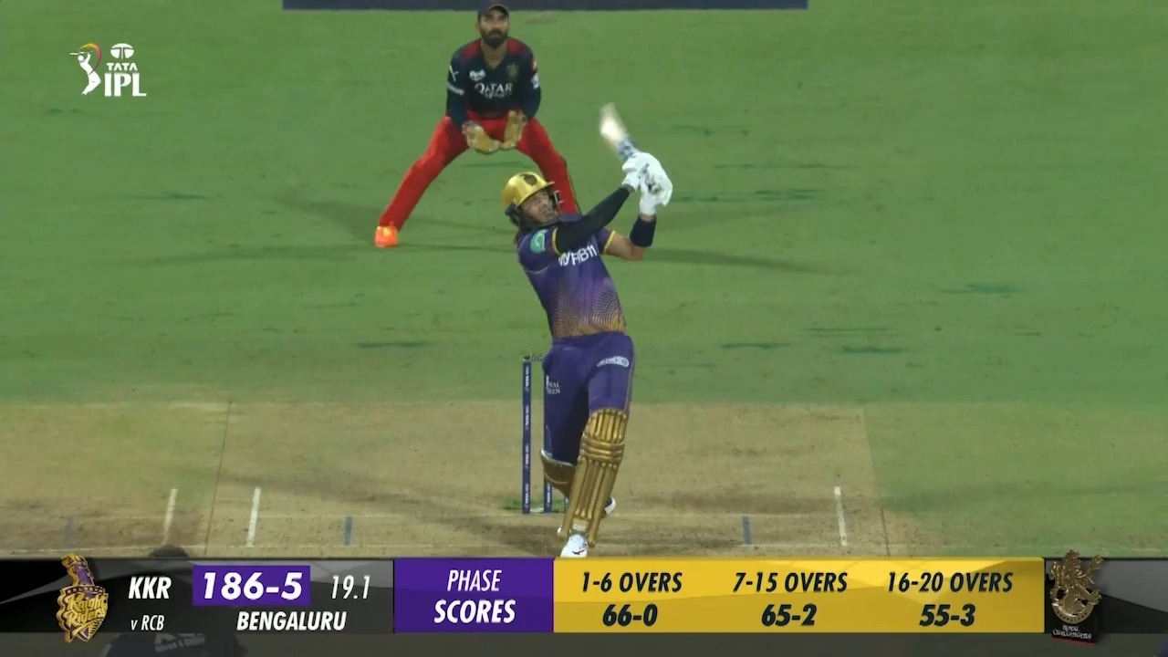 M36: RCB vs KKR – David Wiese Six