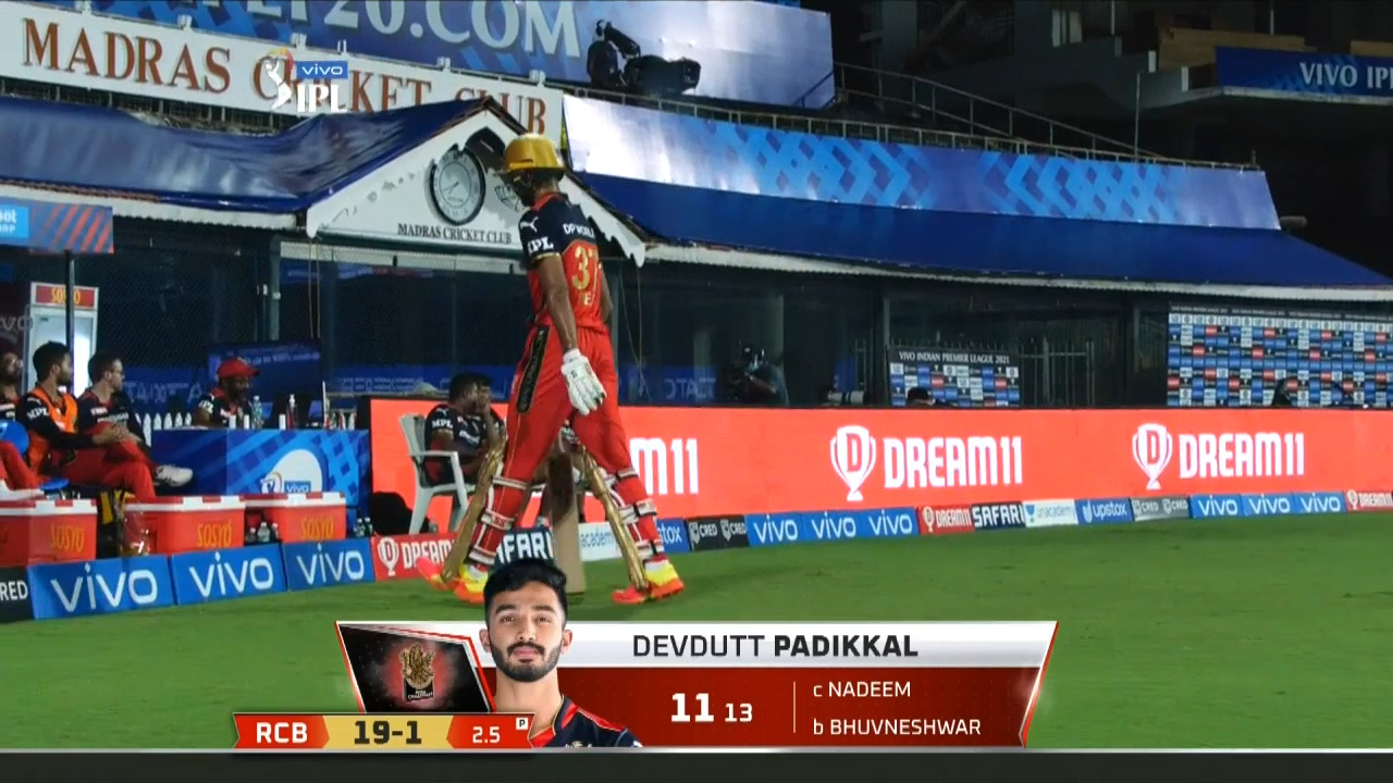 M05: SRH vs RCB – Devdutt Padikkal Wicket