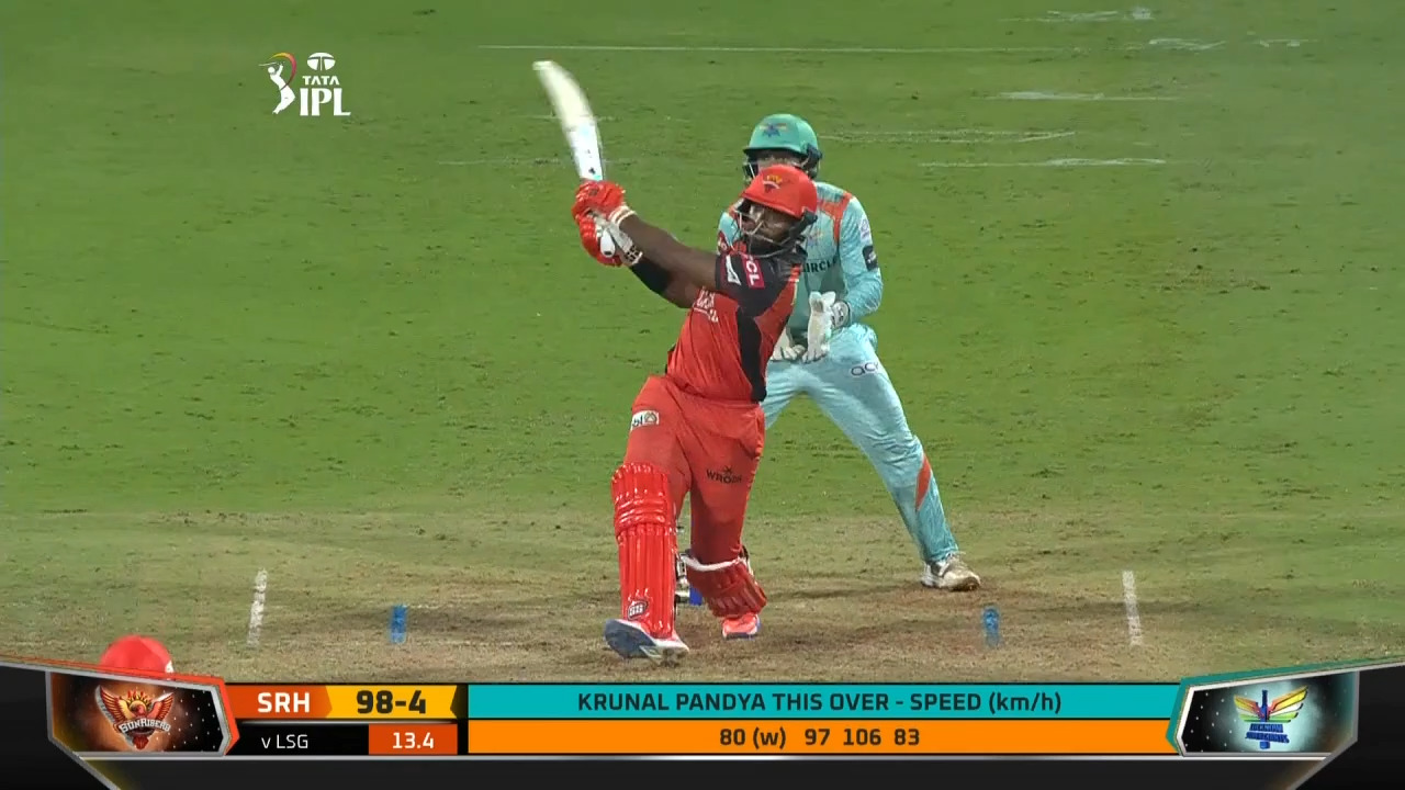 M12: SRH vs LSG – Nicholas Pooran Six