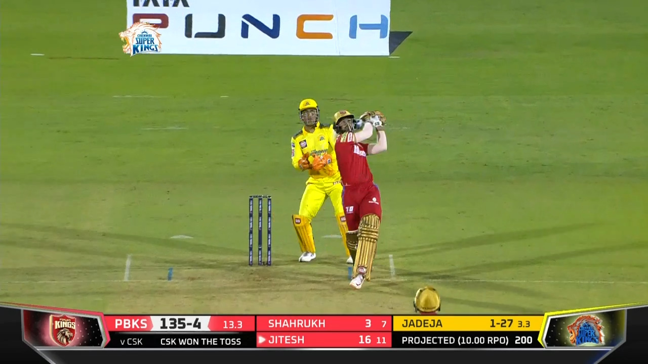M11: CSK vs PBKS – Jitesh Sharma Six