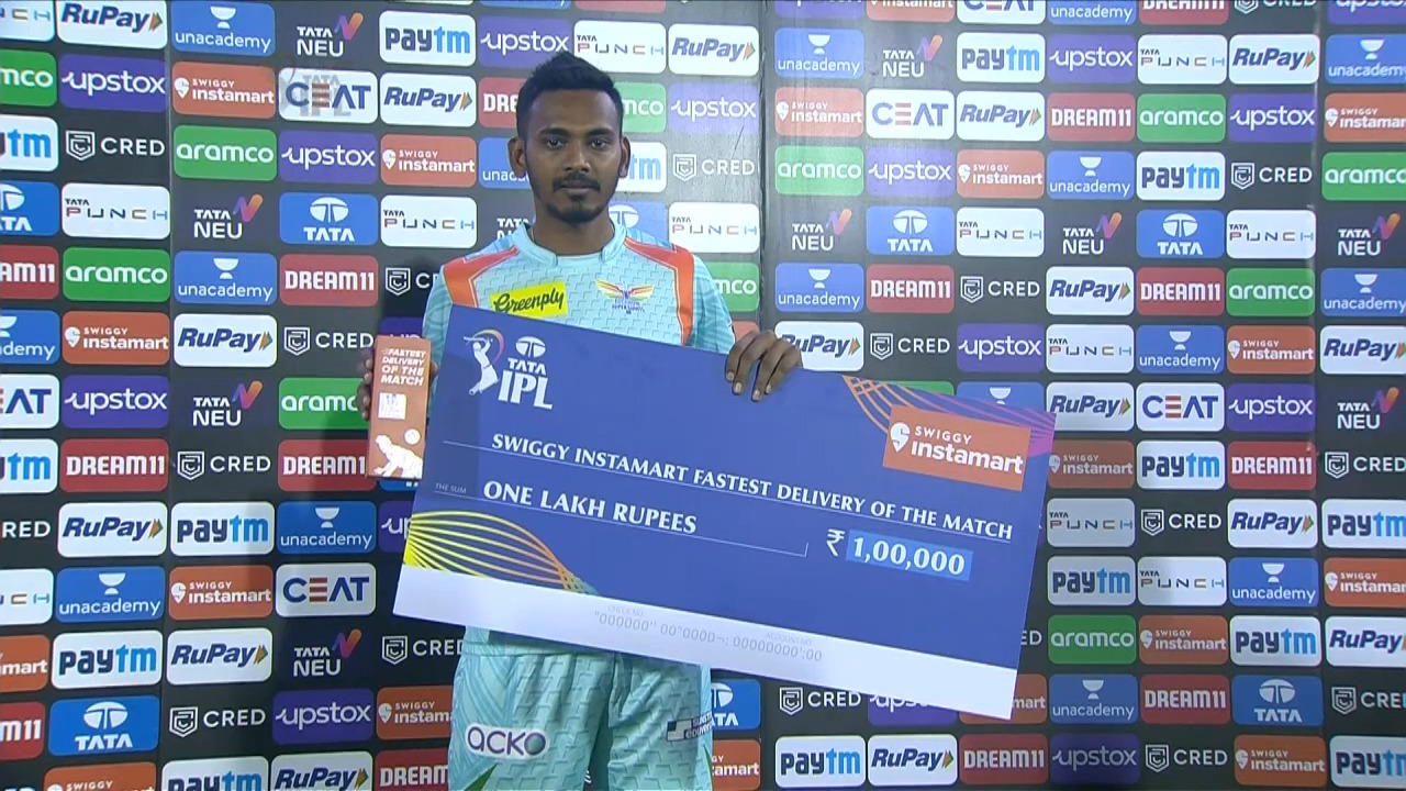 M07: LSG vs CSK – Swiggy Instamart fastest Delivery of the Match – Dushmantha Chameera