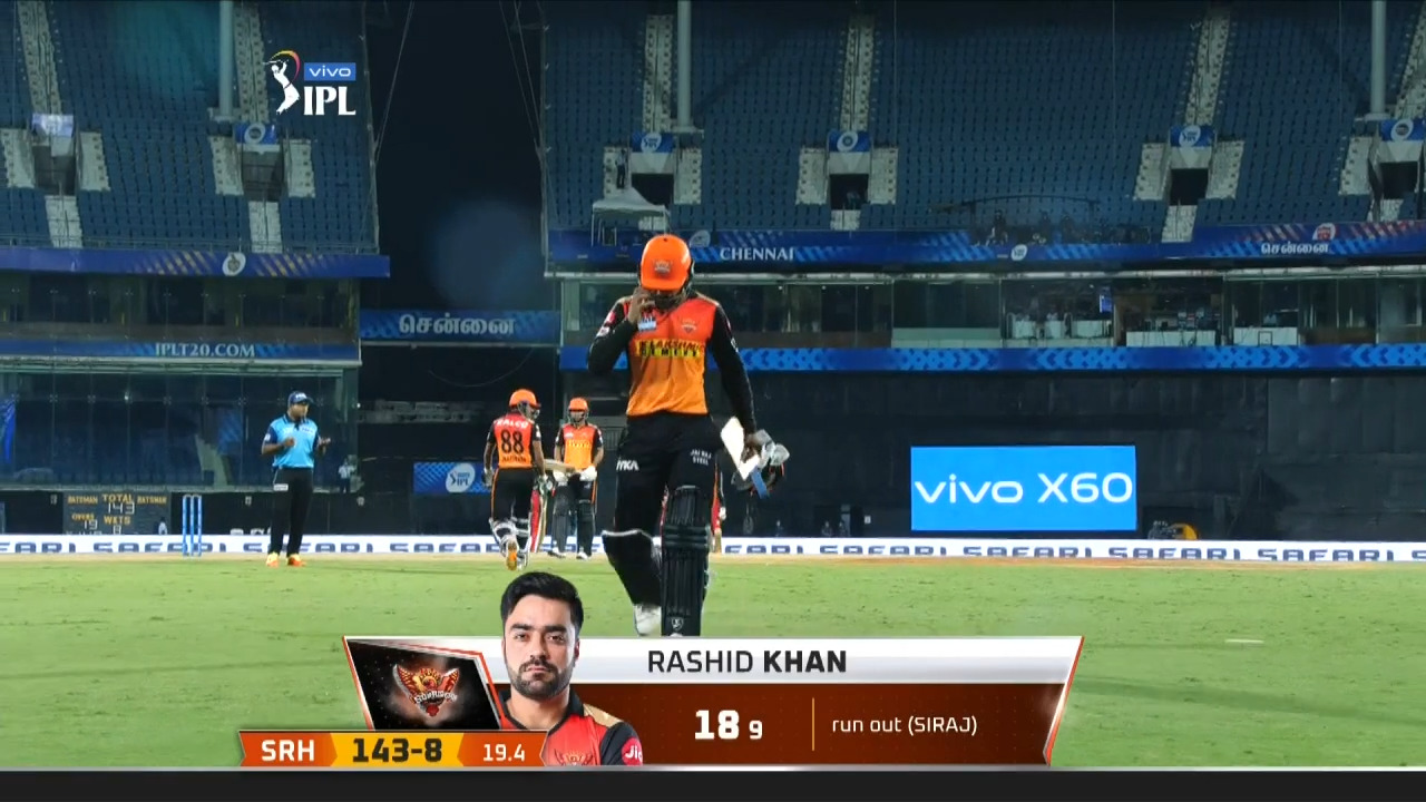 M06: SRH vs RCB – Rashid Khan Wicket