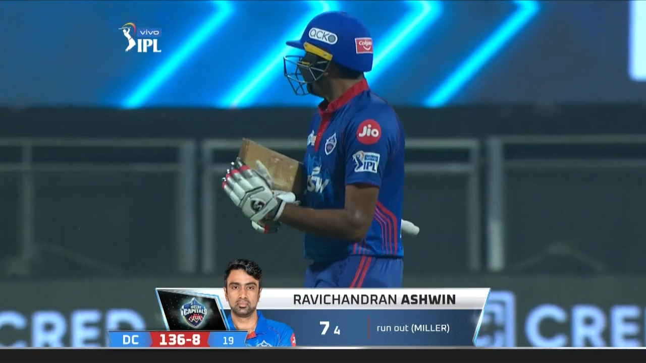 M07: RR vs DC – Ravichandran Ashwin Wicket