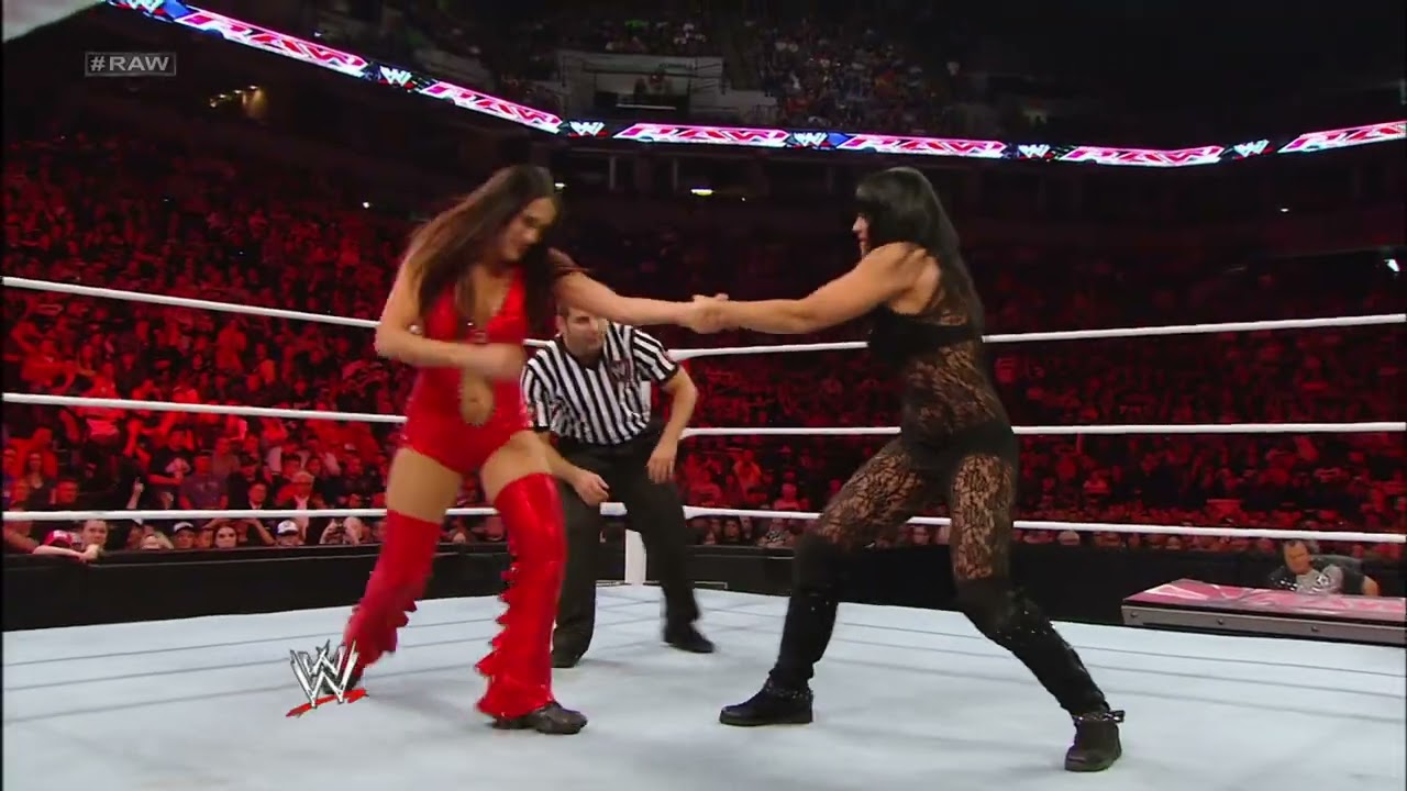 FULL MATCH: 1080pHD WWE Raw 02/20/12 Aksana & Kelly Kelly vs The Bella Twins background