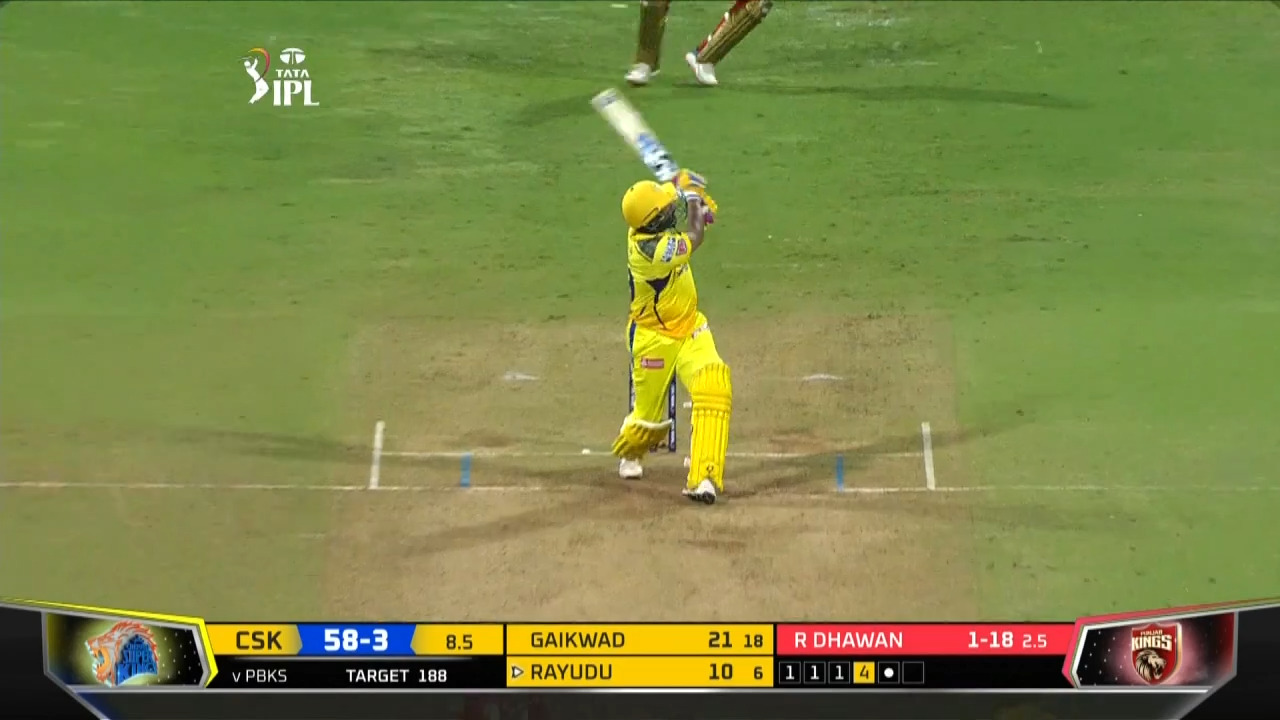 M38: PBKS vs CSK – Ambati Rayudu Six