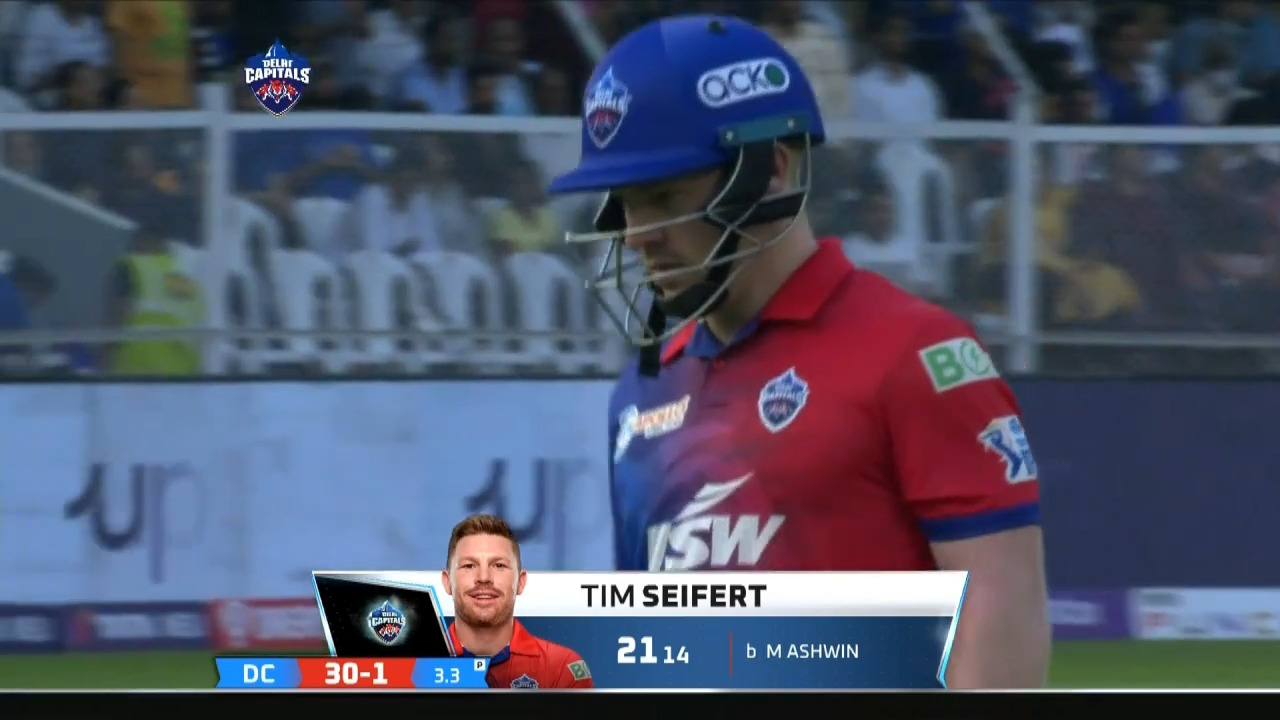 M02: DC vs MI – Tim Seifert Wicket