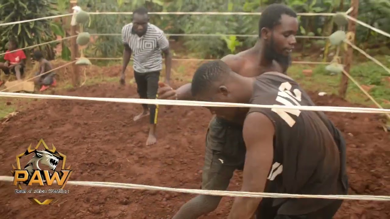 most attack from TAGz to LA sharif #mudwrestling #wrestlingfuture #africanwrestling background