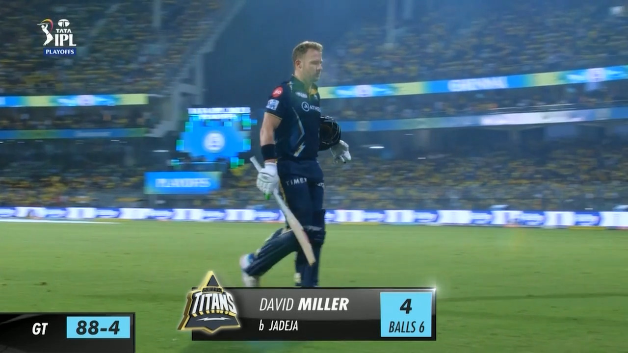 Q1: GT vs CSK – David Miller Wicket