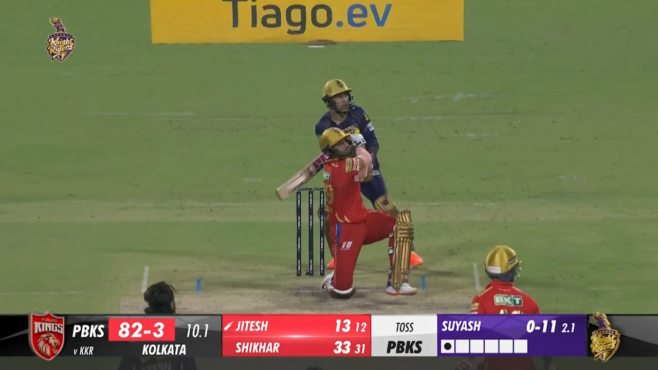 M53: KKR vs PBKS – Jitesh Sharma Six