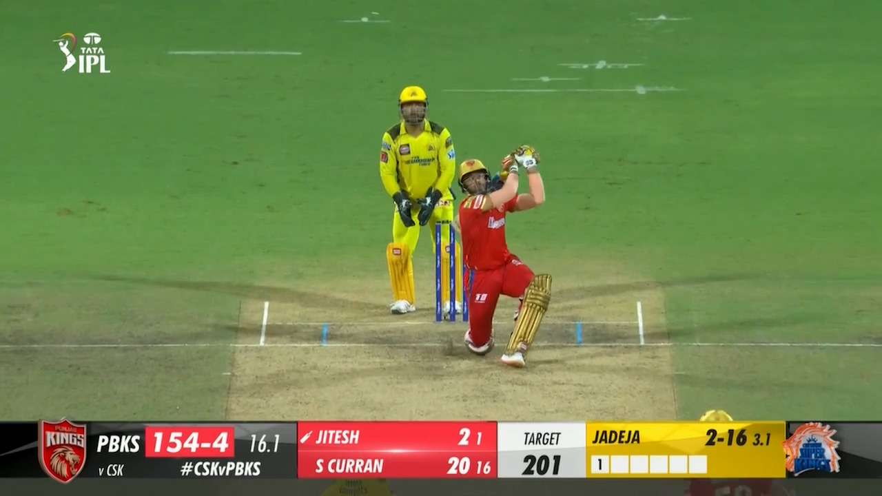 M41: CSK vs PBKS – Jitesh Sharma Six background
