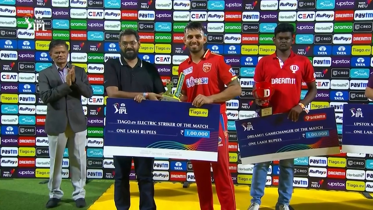 M41: CSK vs PBKS – TIAGO.ev Electric Striker of the Match – Jitesh Sharma