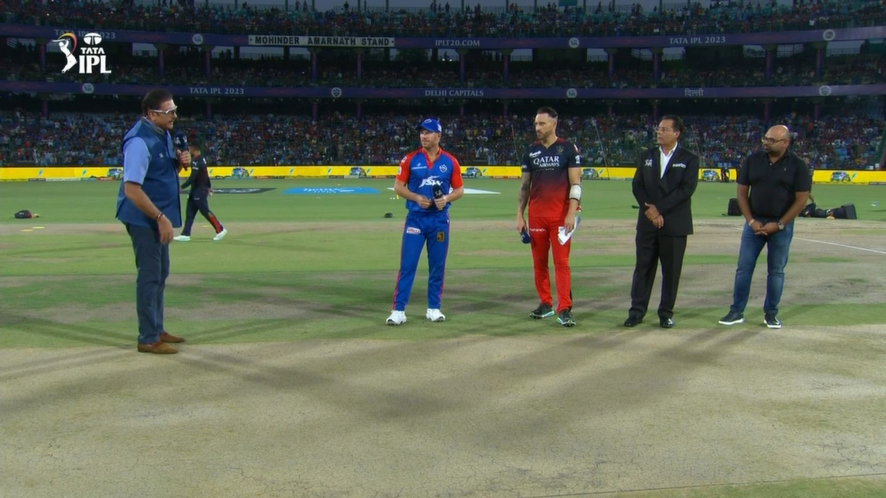 M50: DC vs RCB – Toss