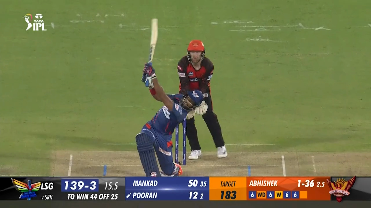 M58: SRH vs LSG – Nicholas Pooran Six