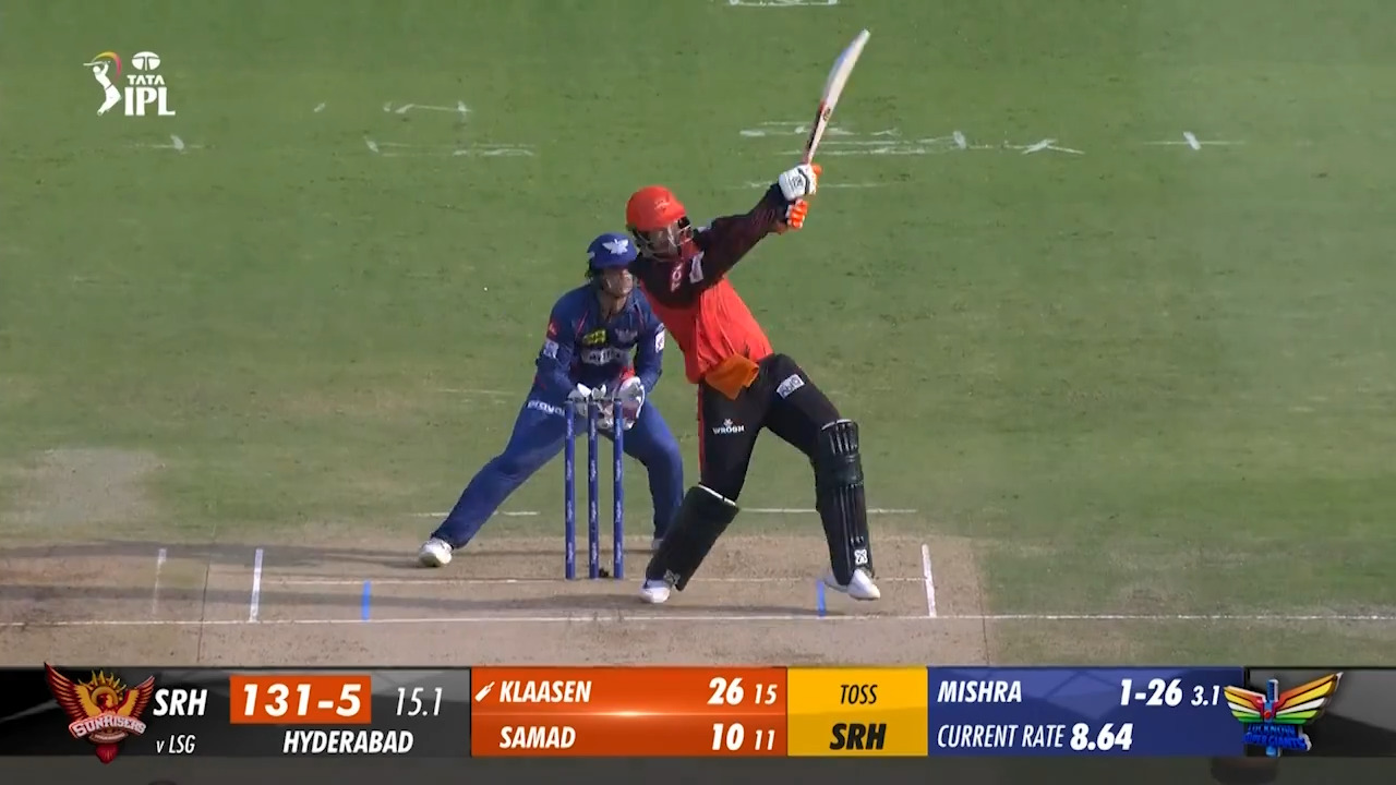M58: SRH vs LSG – Heinrich Klaasen Six background