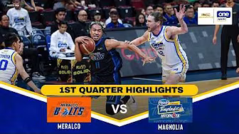 MERALCO vs MAGNOLIA | 1ST QUARTER HIGHLIGHTS | PBA SEASON 50 COMMISSIONER’S CU