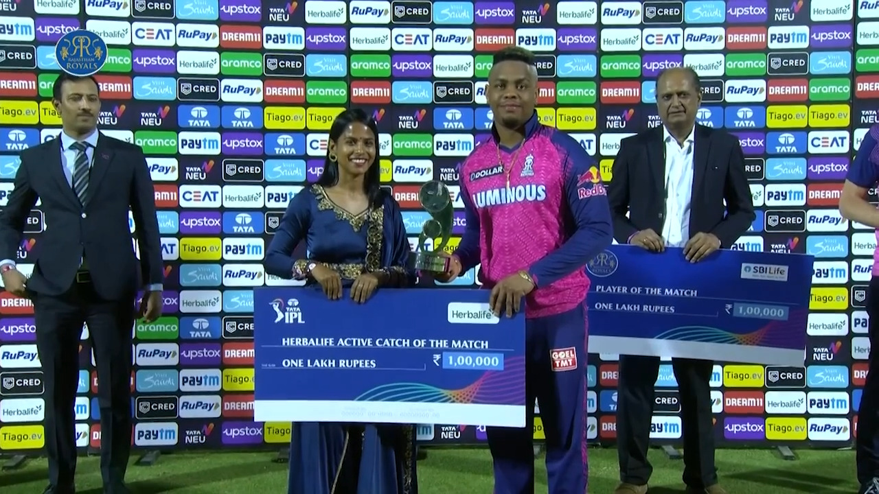M52: RR vs SRH – Herbalife Active Catch of the Match – Shimron Hetmyer