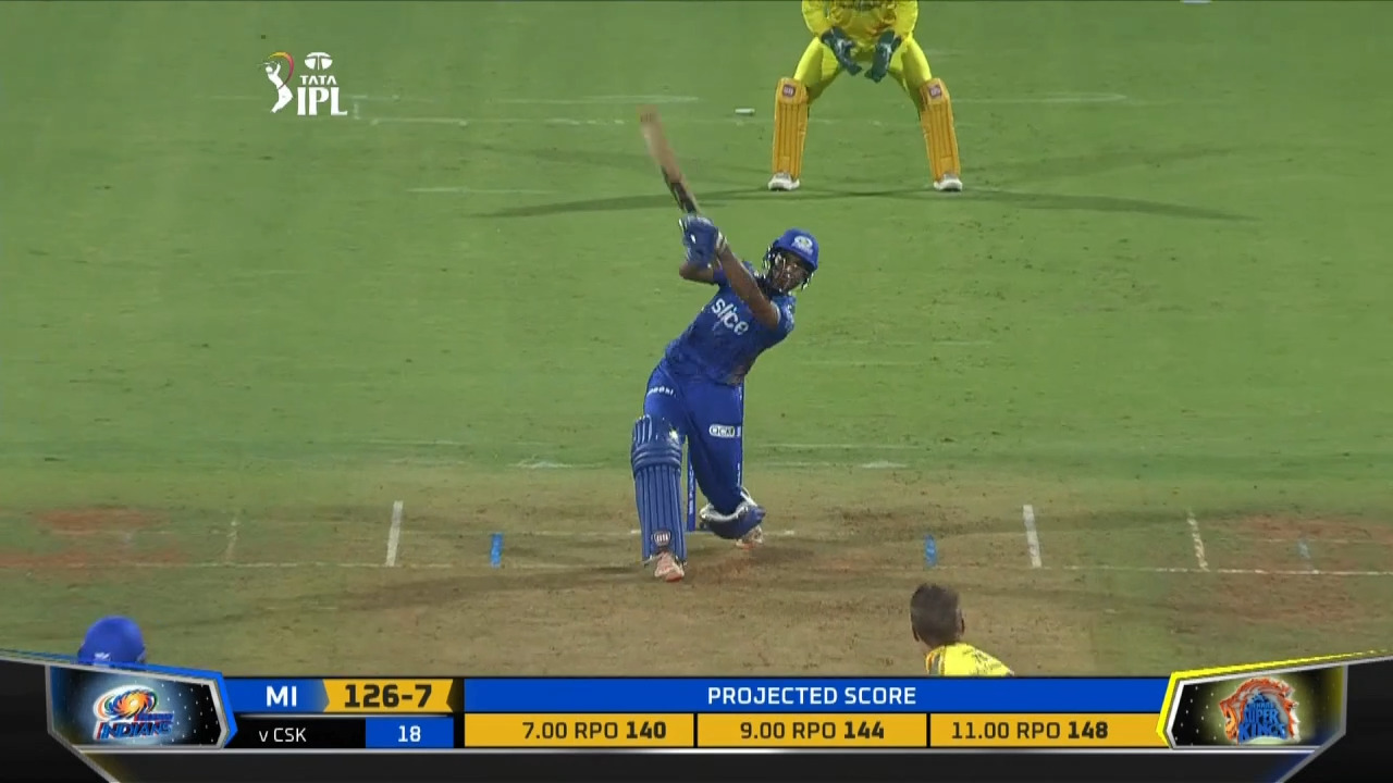 M33: MI vs CSK – Tilak Varma Six