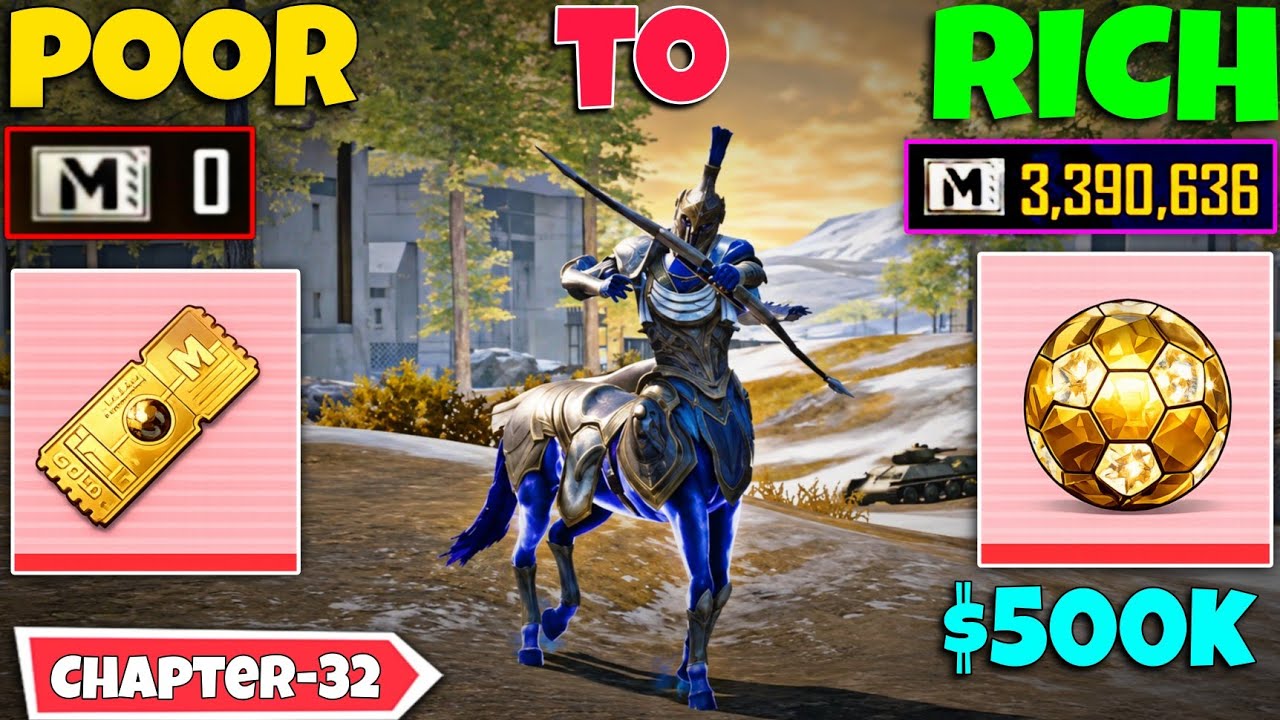 Day-1 :- Zero to Hero Strategy 🤑 | PUBG METRO ROYALE CH-32 background