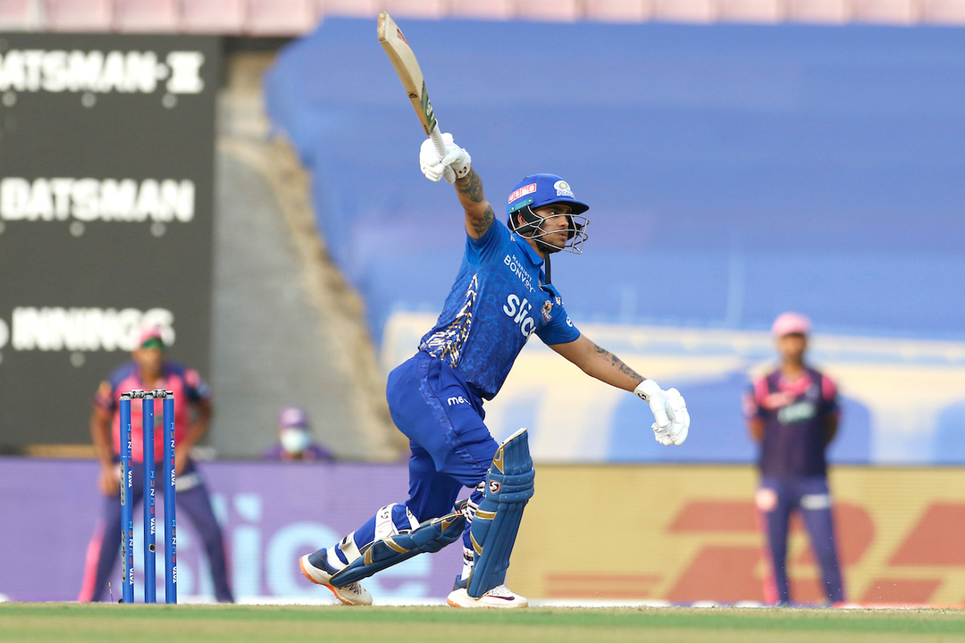 Ishan Kishan's one-handed boundary