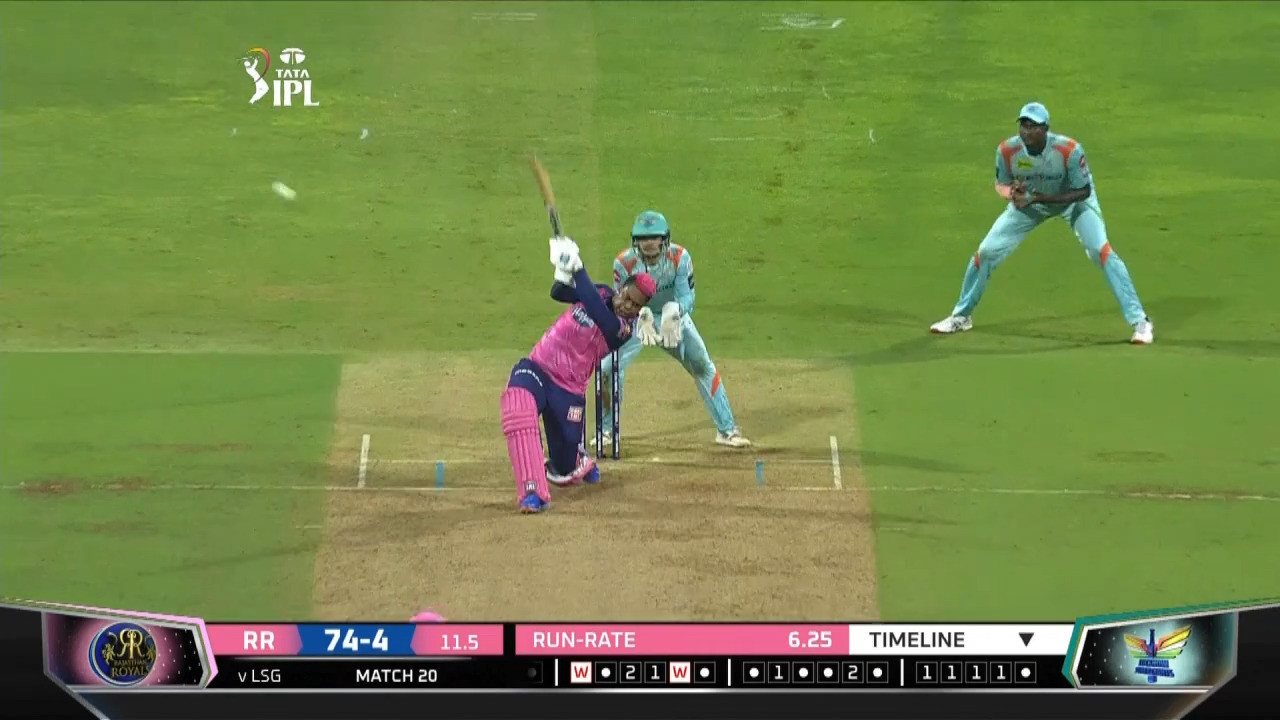 M20: RR vs LSG – Shimron Hetmyer Six