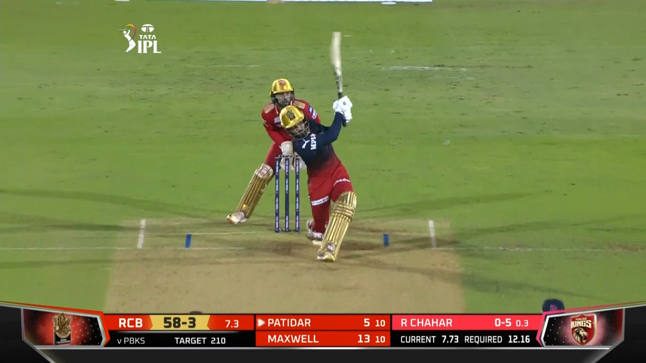 M60: RCB vs PBKS – Rajat Patidar Six