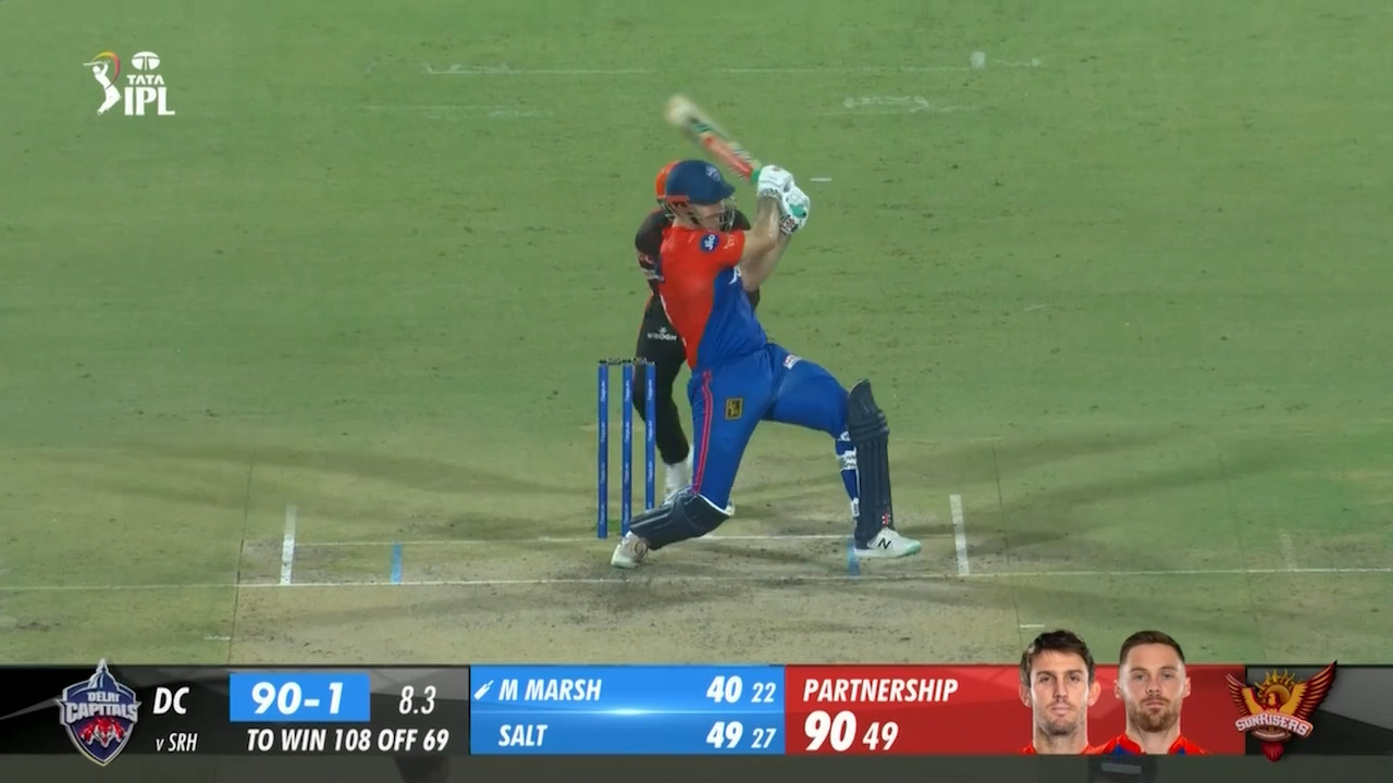 M40: DC vs SRH – Mitchell Marsh Six