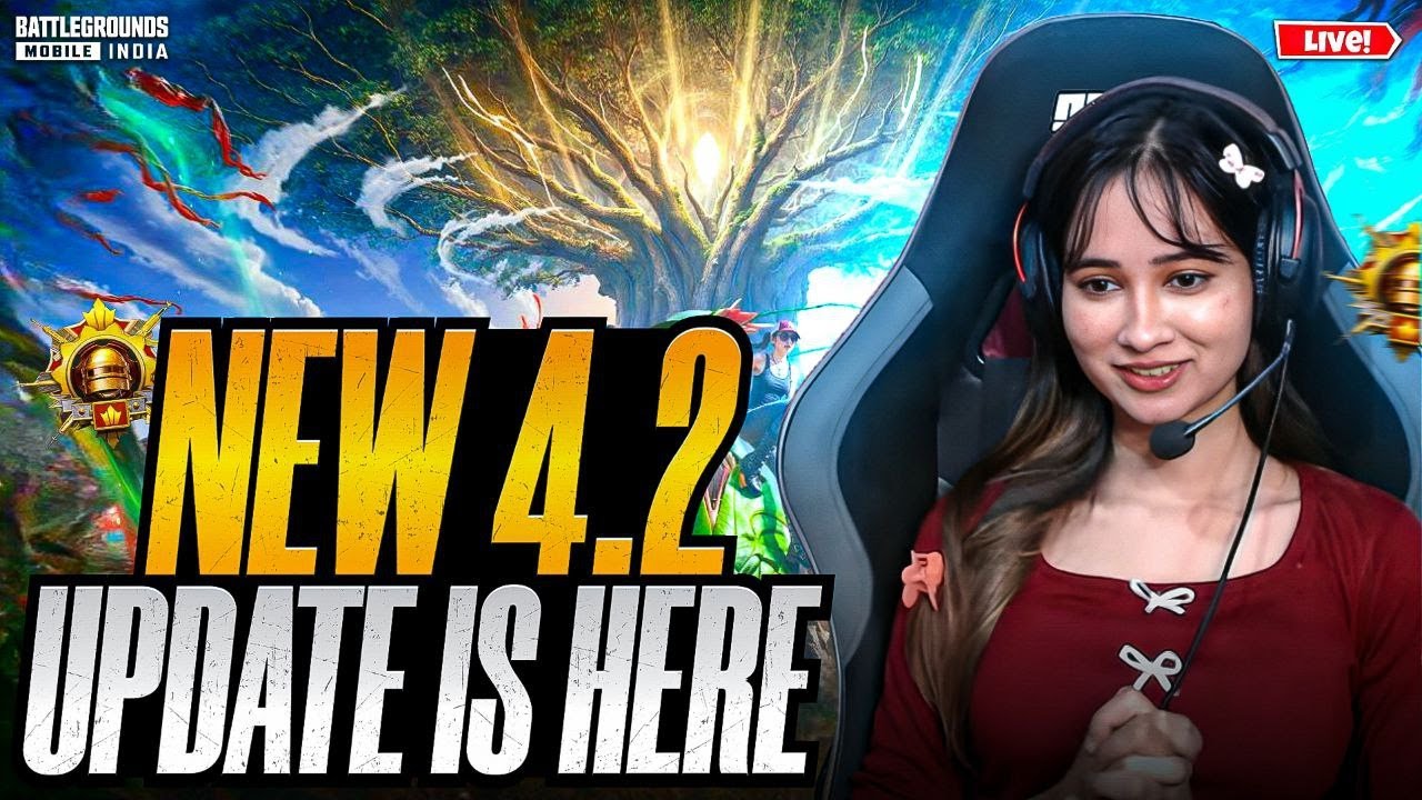 CONQUEROR TOP 100 LIVE😍PLAYING BGMI 4.2 UPDATE LIVE🥳 |#bgmilive #girlgamer #pubgmobile