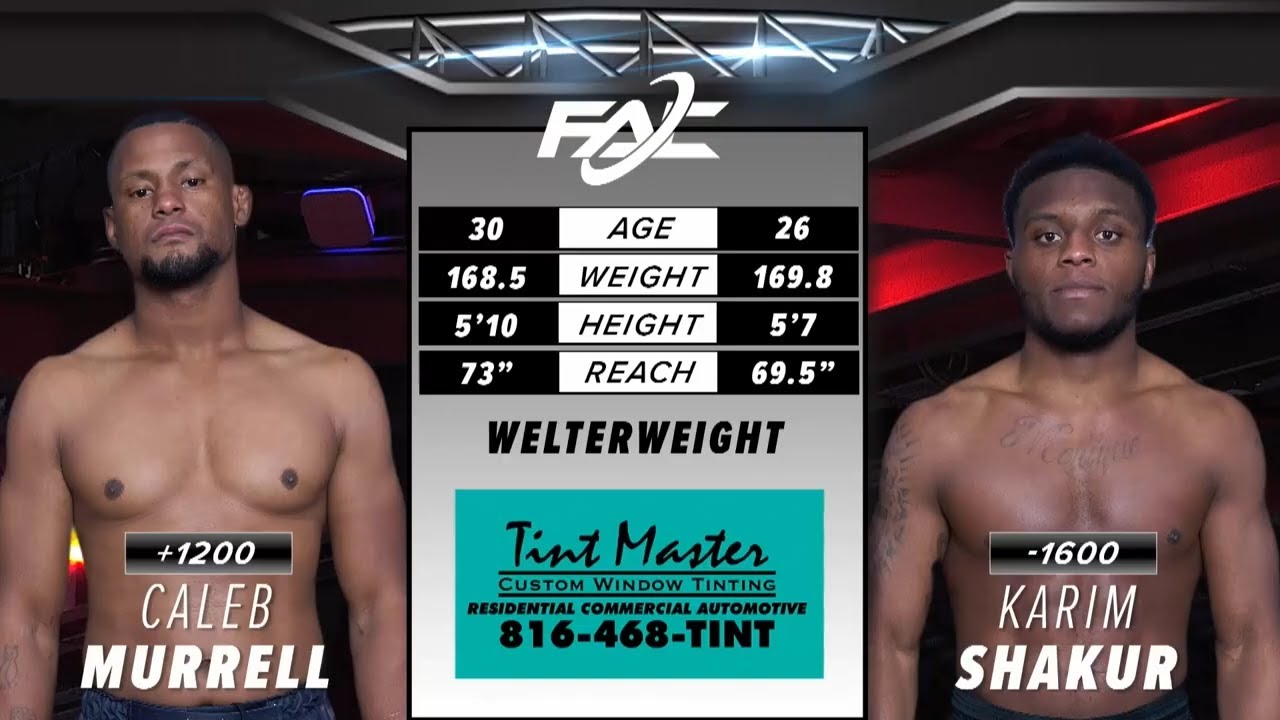 Karim Shakur vs. Caleb Murrell - FAC 34 background