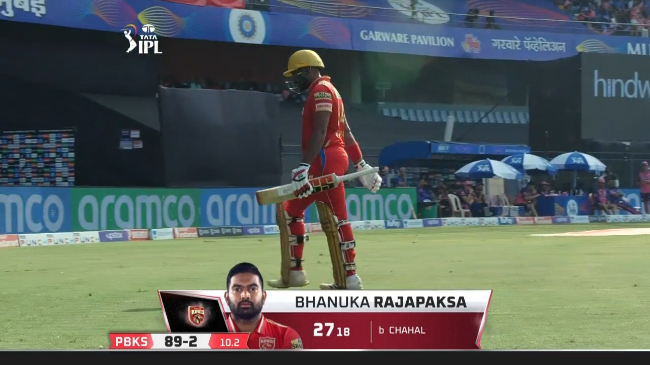 M52: PBKS vs RR – Bhanuka Rajapaksa Wicket
