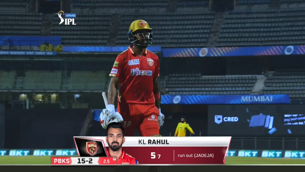 M08: PBKS vs CSK – KL Rahul Wicket background