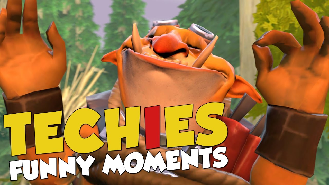 DotA 2 Techies Funny Moments - The Dumbest Duel. EVER! background