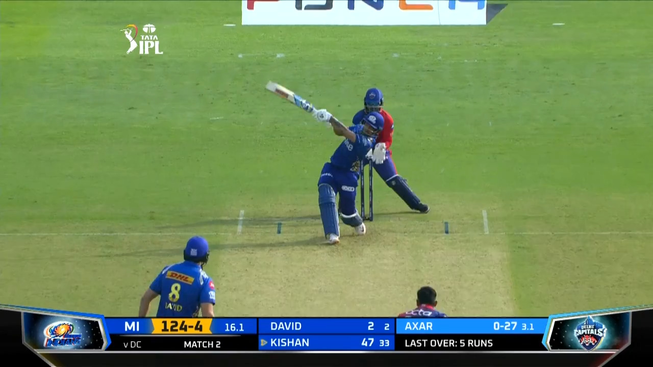 M02: DC vs MI – Ishan Kishan Six