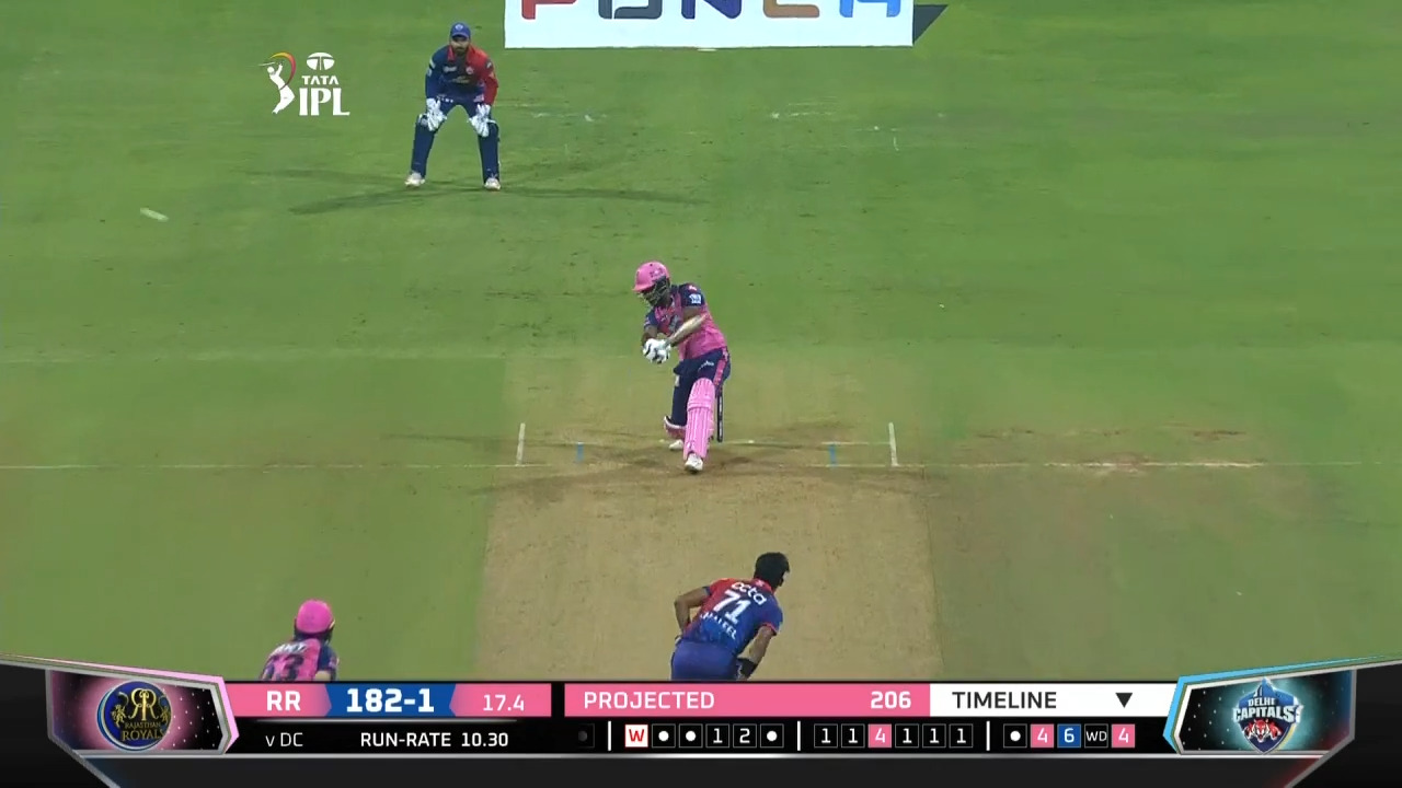 M34: DC vs RR – Sanju Samson Six