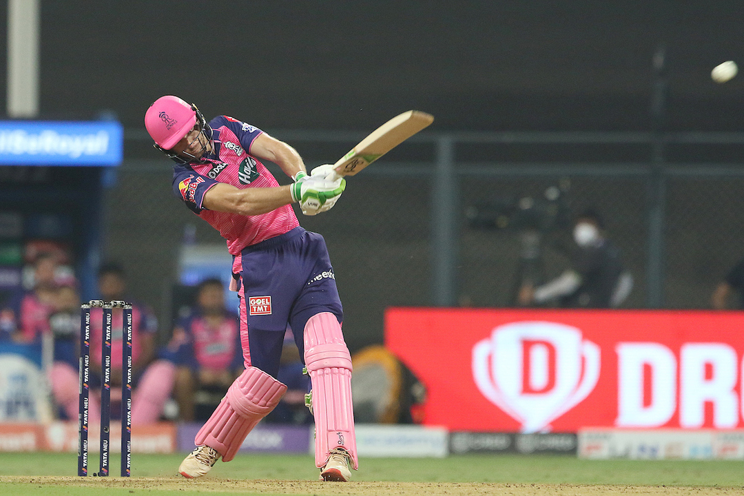 Hammered: Buttler’s twin sixes against Khaleel background