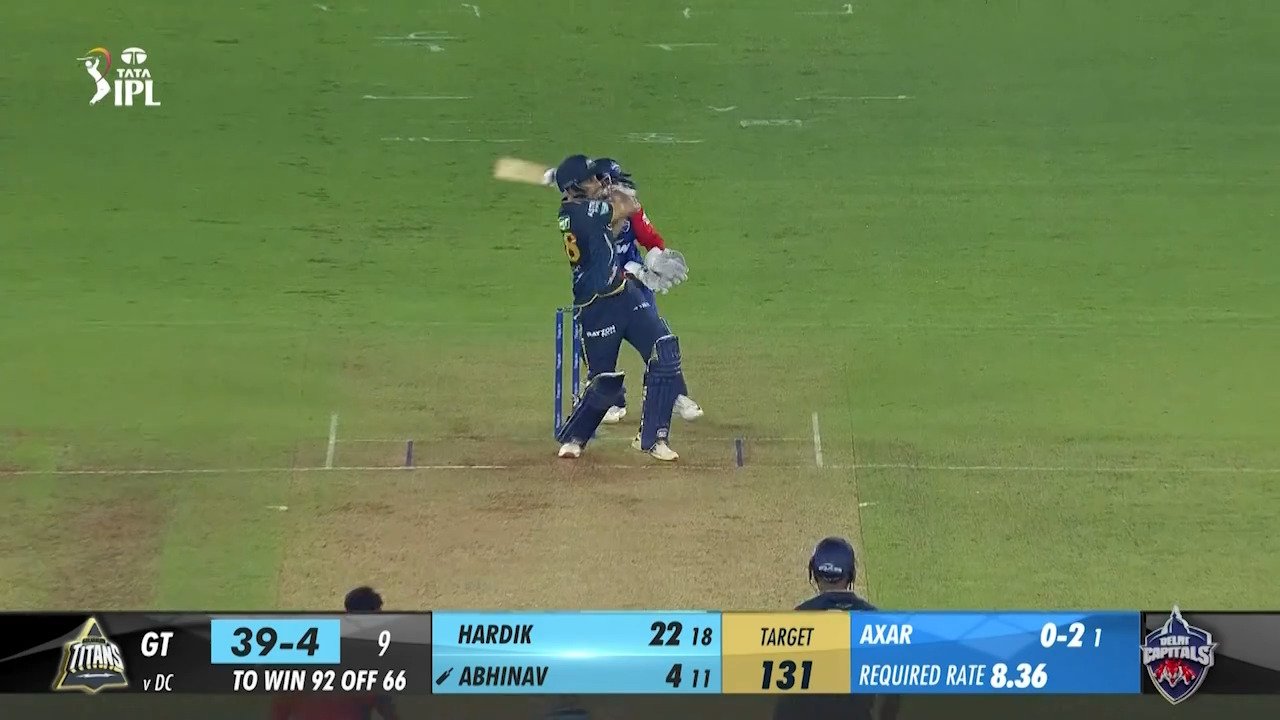M44: GT vs DC – Abhinav Manohar Six