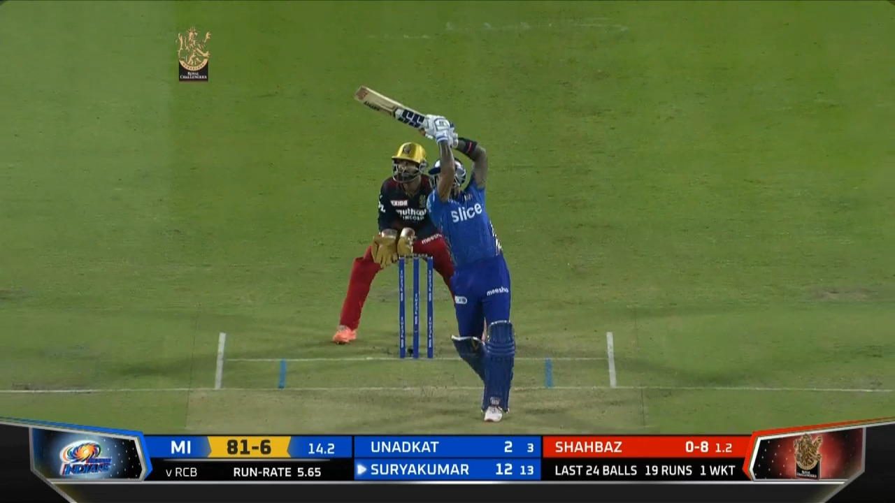 M18: RCB vs MI – Suryakumar Yadav Six