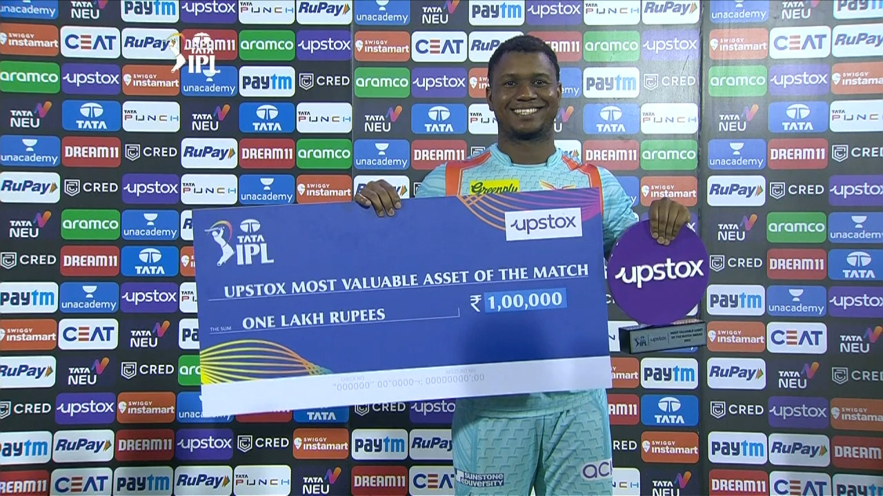 M07: LSG vs CSK – Upstox most Valuable Asset of the match – Evin Lewis