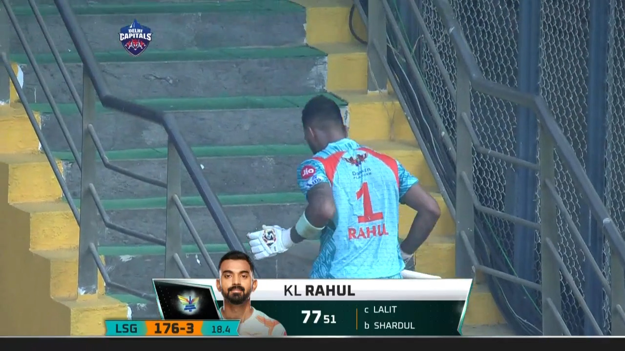 M45: DC vs LSG – KL Rahul Wicket