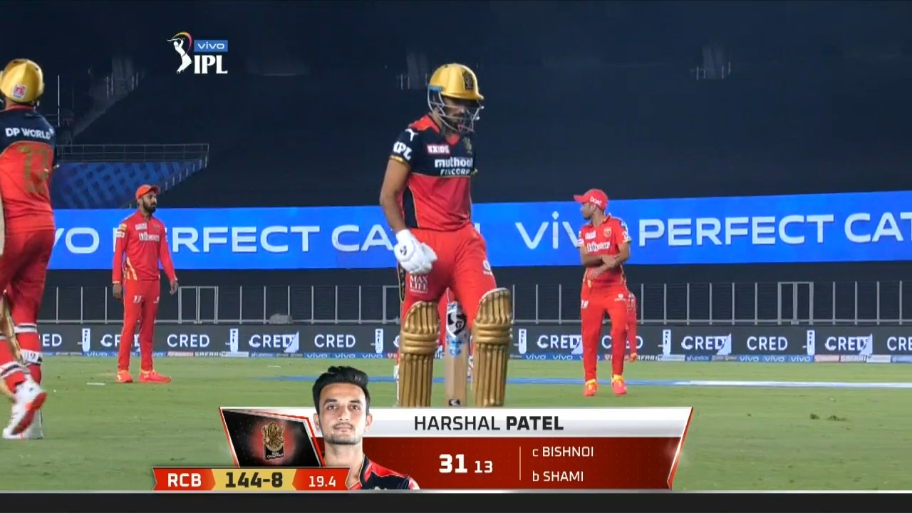 M26: PBKS vs RCB – Harshal Patel Wicket