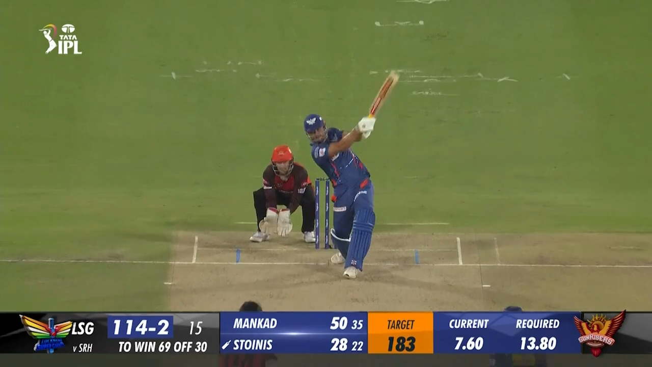M58: SRH vs LSG – Marcus Stoinis Six