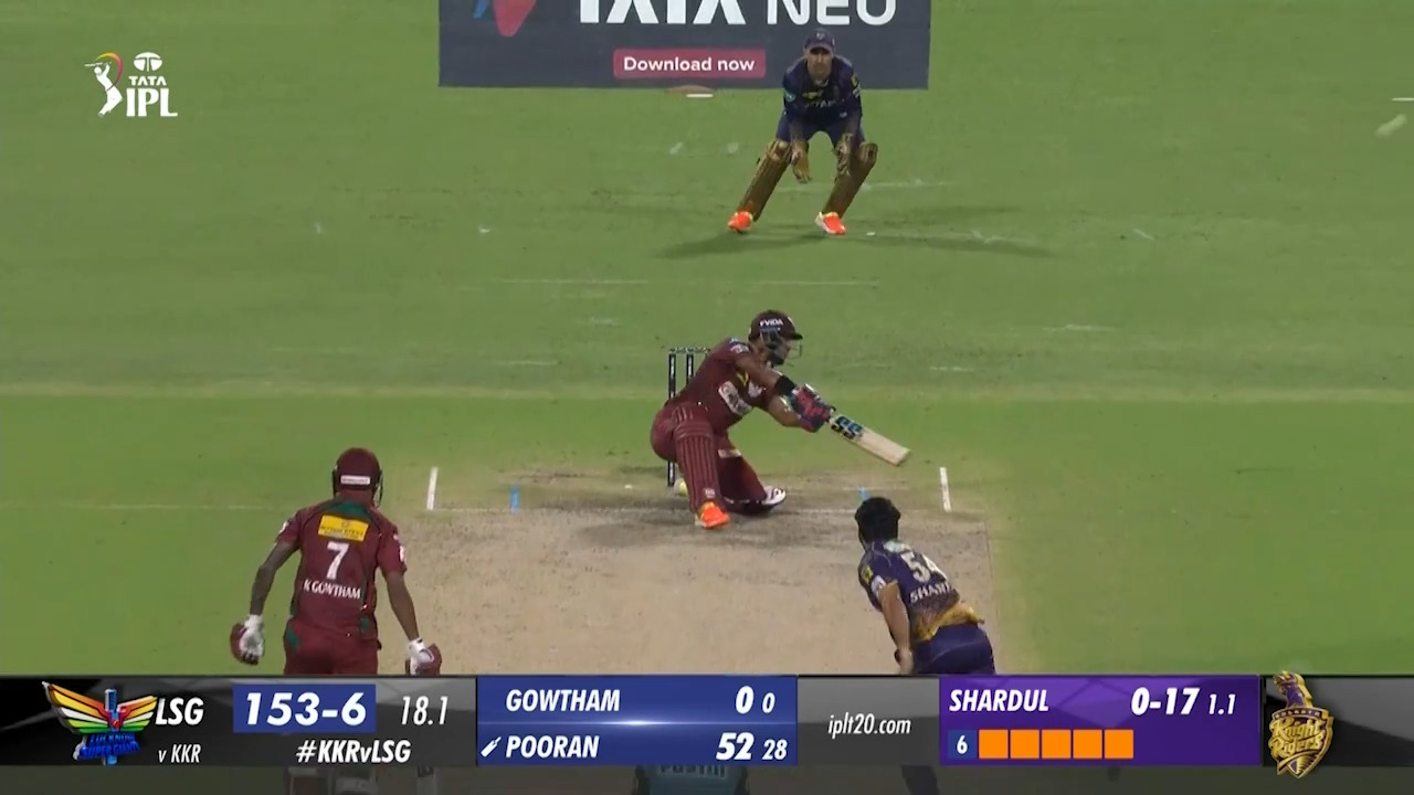 M68: KKR vs LSG – Nicholas Pooran Six